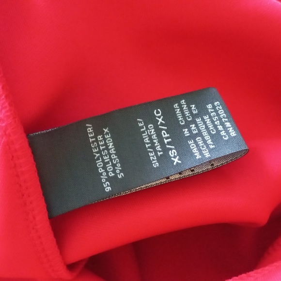 Bright Red Sleeved Dress XS - Picture 6 of 6